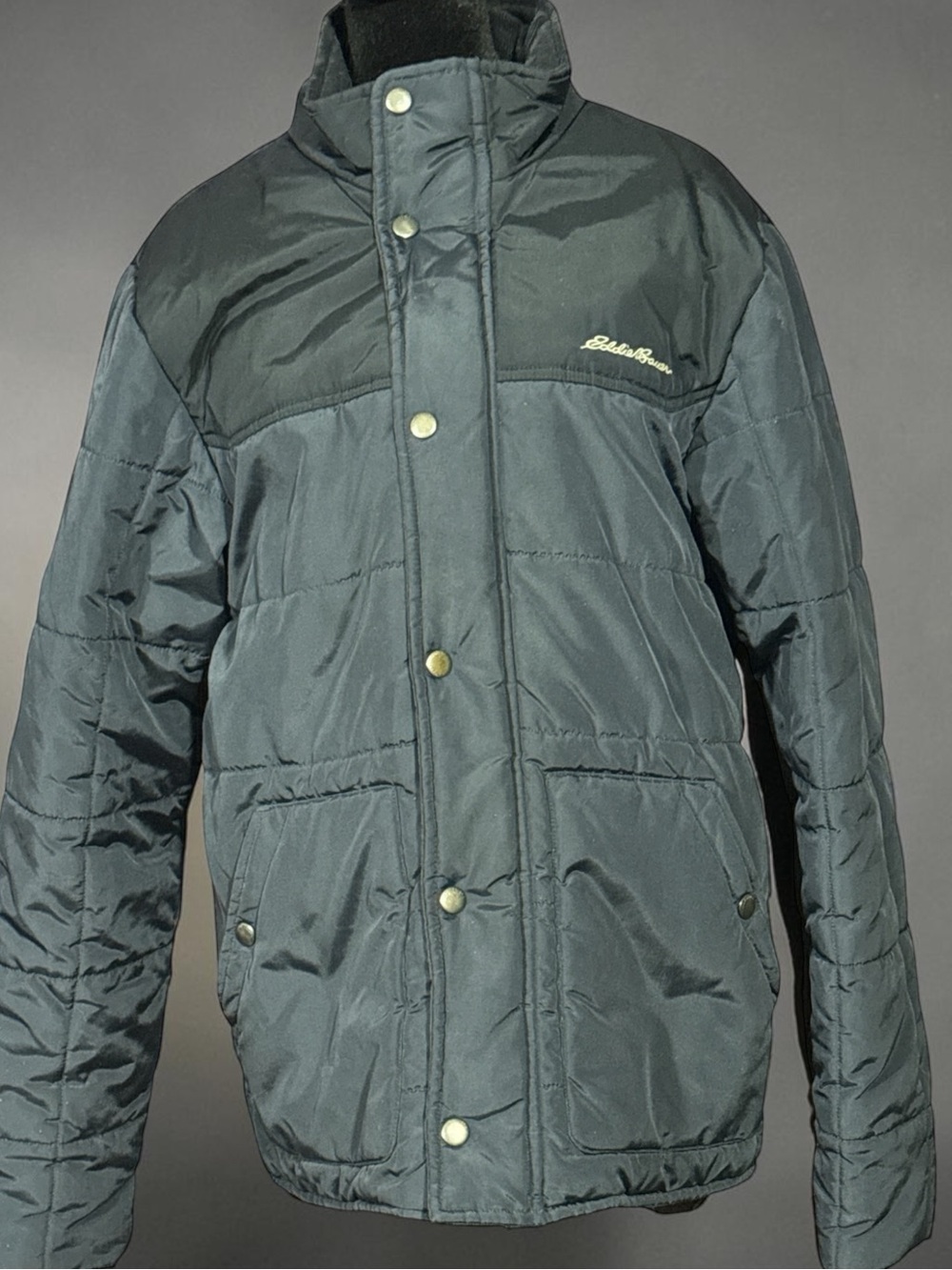 Eddie Bauer Quilted Puffer Jacket - Dark Blue - Picture 2 of 12
